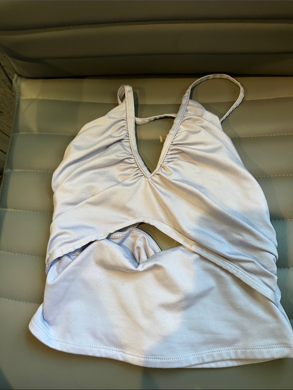 free people - Women's light blue/ purple Camisole cropTank Top size XS (flaw)